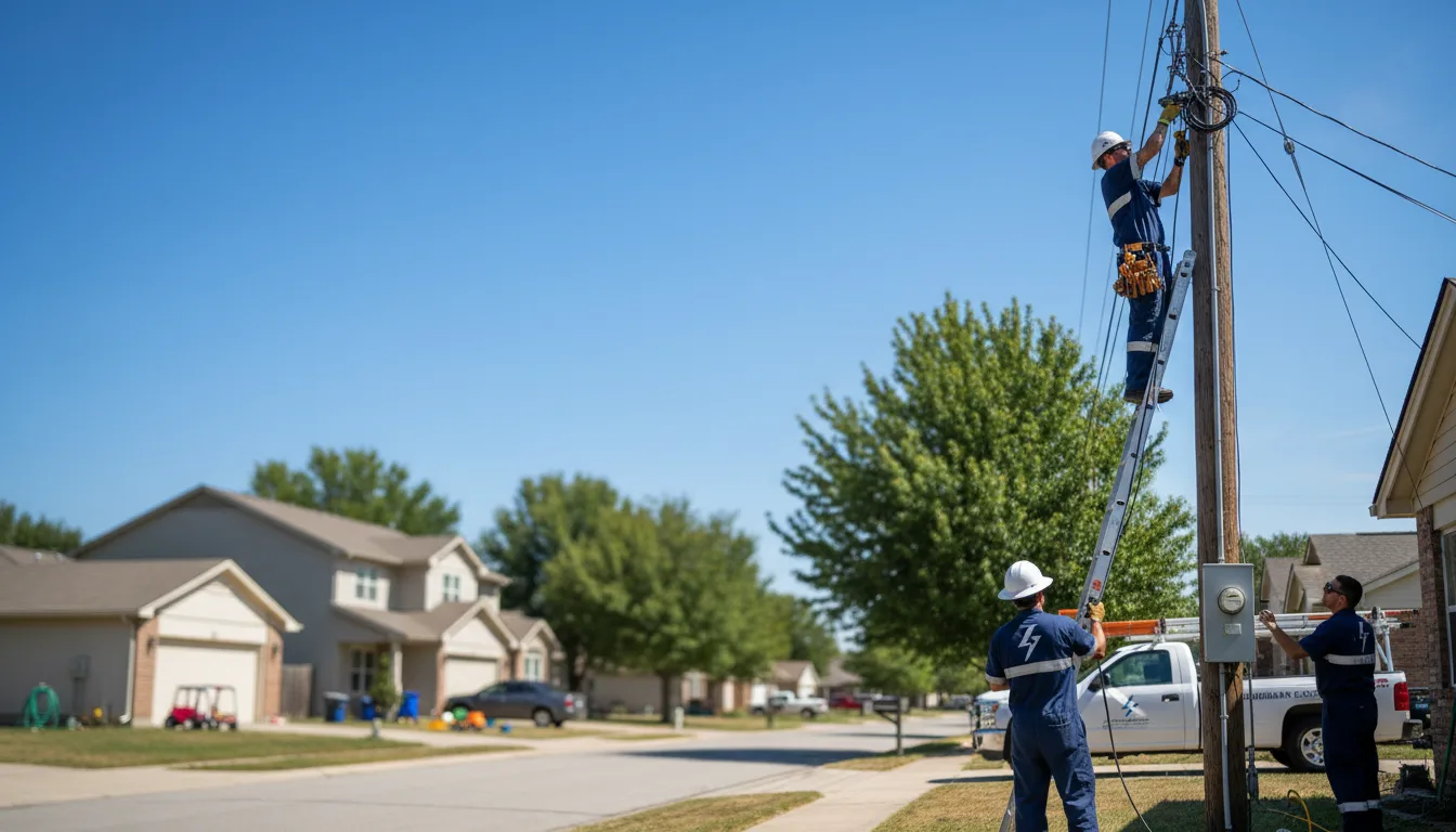 Residential electrician providing installation services in Haugen, WI